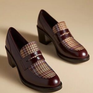 NWOT Anthropologie Jeffrey Campbell Heeled Loafers Size 8.5